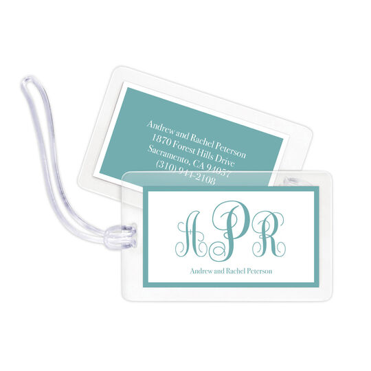 Traditional Monogram Luggage Tags